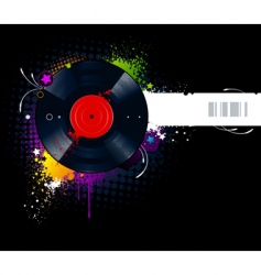 Vinyl disc graffiti vector image