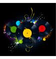 Vinyl disc graffiti vector image