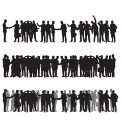 Business people silhouettes vector image