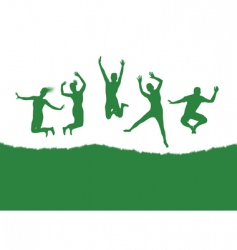 Dancing background vector image