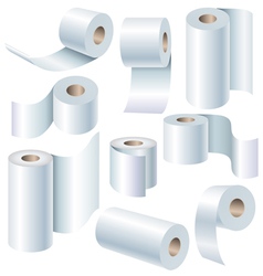 Paper roll set vector image