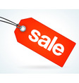 Red Sale Tag vector image