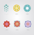 Mini Mandalas set vector image