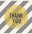 Thank you invitation card design template vector image