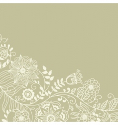 Floral background vector image
