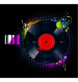 Vinyl disc graffiti vector image