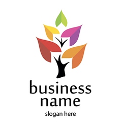 Logo and business environment vector image