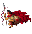 Greek warrior vector image