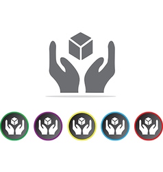 Cargo icons vector image