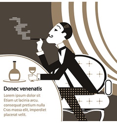 Gentleman club vector image