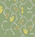 Javanese Floral pattern vector image