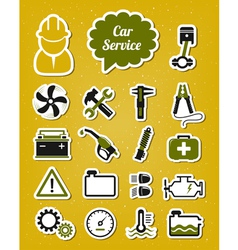 Car service icons vector image