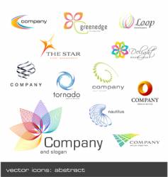 Abstract icons vector image