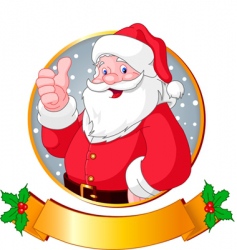 Christmas santa vector image