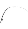 Isolated fishing rod vector image
