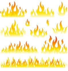 Flames vector image