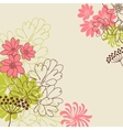 Abstract flowers background vector image