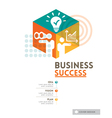 Cubic Business Success concept design layout vector image