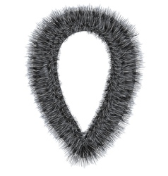 Fur collar vector image
