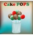 Cake pops vector image