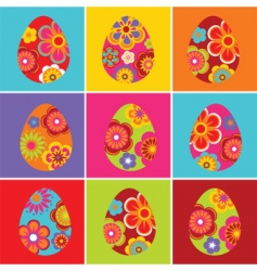 Easter eggs vector image