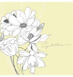 Decorative card vector image