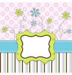 Template greeting card vector image