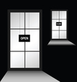 Door with open close vector image