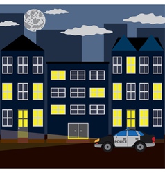 The night patrol vector image