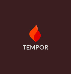 Fire grill logo symbol design flame icon vector image