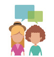 Women together talking image Women together talking image vector image