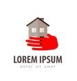 House logo design template construction House logo design template construction vector image