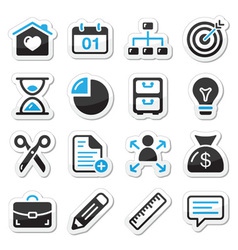 Internet web icons as labels vector image