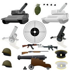 The military set vector image