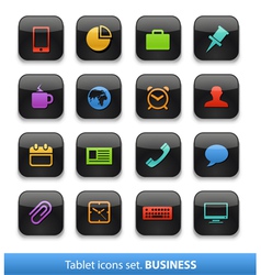 Tablet buttons collection Tablet buttons collection vector image