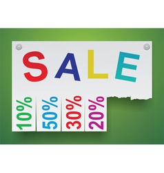 Word sale in the form of stickers vector image