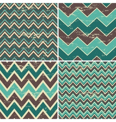 Chevron patterns set vector image