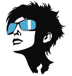 Woman face vector image