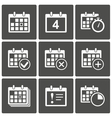 Calendar Icons set vector image