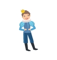 Little Boy With Jabot Collar Dressed As Fairy Tale vector image