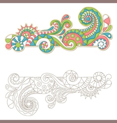 Frame doodle vector image