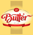 Butter packaging design vector image