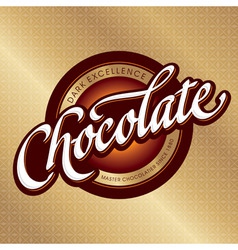 Chocolate packaging design vector image