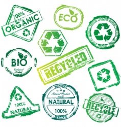 Eco stamp vector image