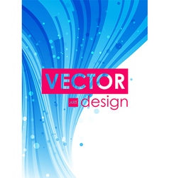 Blue abstract curve background vector image