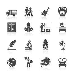 Education Icons set vector image