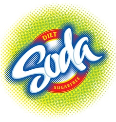 Soda logotype vector image