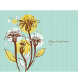 Floral background vector image