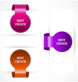Set of labels vector image