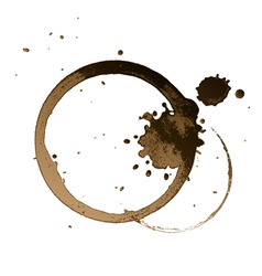 Coffee stain vector image